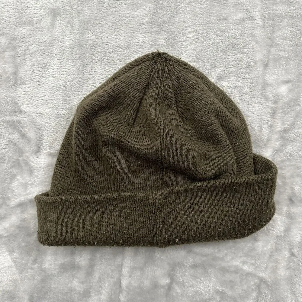 Vintage REI Co-Op Beanie Hat Boys Olive Green Yellow‎ Retro Y2K Gorpcore